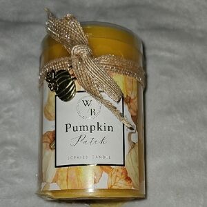 Western Brook Pumpkin Patch Scented Candle Yellow Autumn Gratitude 2.75in x 4
